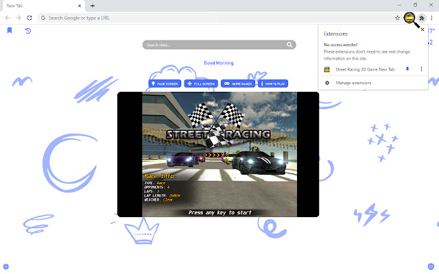Street Racing 3D Game New Tab chrome谷歌浏览器插件_扩展第2张截图
