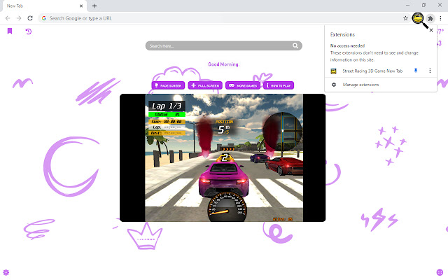 Street Racing 3D Game New Tab chrome谷歌浏览器插件_扩展第3张截图