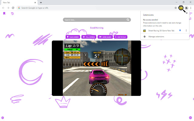 Street Racing 3D Game New Tab chrome谷歌浏览器插件_扩展第5张截图