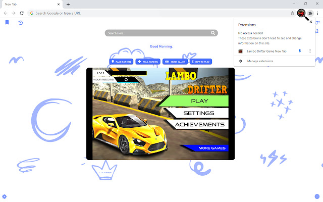 Lambo Drifter Game New Tab chrome谷歌浏览器插件_扩展第5张截图