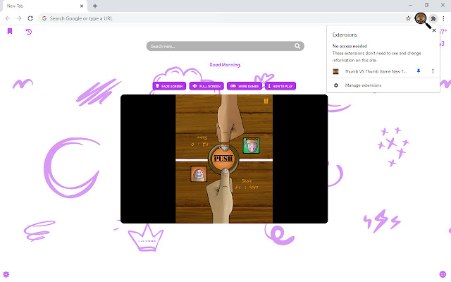 Thumb VS Thumb Game New Tab chrome谷歌浏览器插件_扩展第2张截图