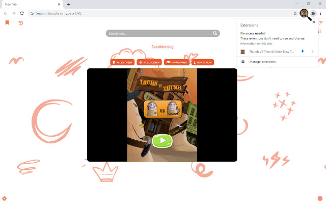 Thumb VS Thumb Game New Tab chrome谷歌浏览器插件_扩展第5张截图