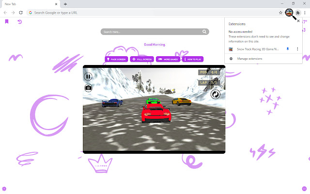 Snow Track Racing 3D Game New Tab chrome谷歌浏览器插件_扩展第1张截图