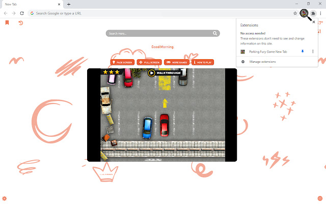 Parking Fury Game New Tab chrome谷歌浏览器插件_扩展第1张截图
