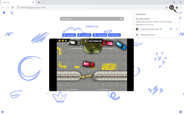 Parking Fury Game New Tab chrome谷歌浏览器插件_扩展第4张截图