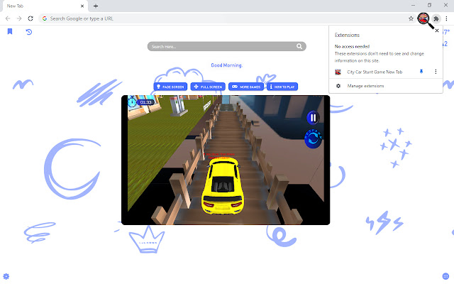 City Car Stunt Game New Tab chrome谷歌浏览器插件_扩展第2张截图