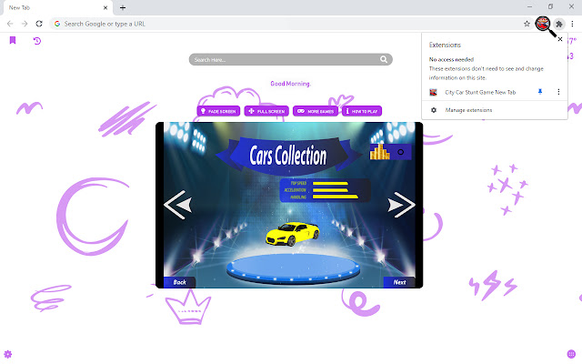 City Car Stunt Game New Tab chrome谷歌浏览器插件_扩展第4张截图