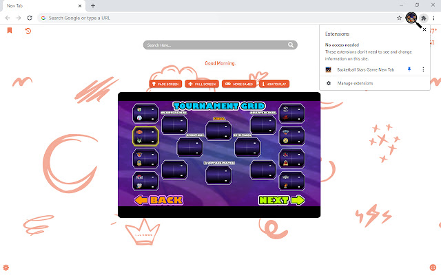 Basketball Stars Game New Tab chrome谷歌浏览器插件_扩展第5张截图