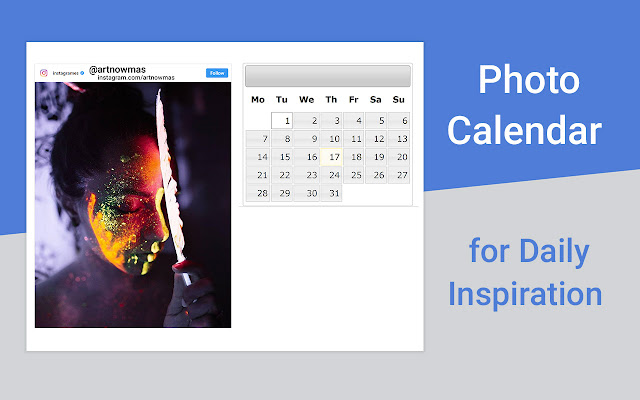 Photo Calendar 2020 chrome谷歌浏览器插件_扩展第1张截图