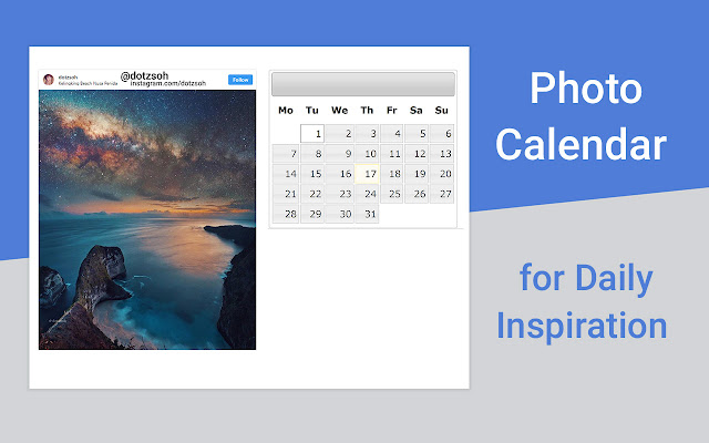 Photo Calendar 2020 chrome谷歌浏览器插件_扩展第3张截图