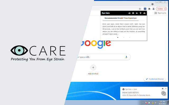 Eye Care chrome谷歌浏览器插件_扩展第5张截图