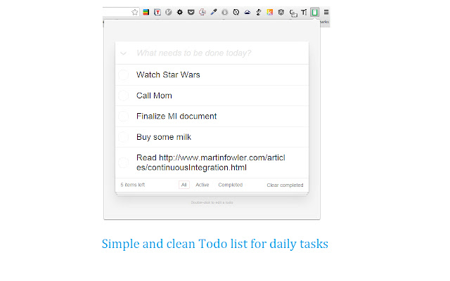 Simplest Todo List chrome谷歌浏览器插件_扩展第1张截图