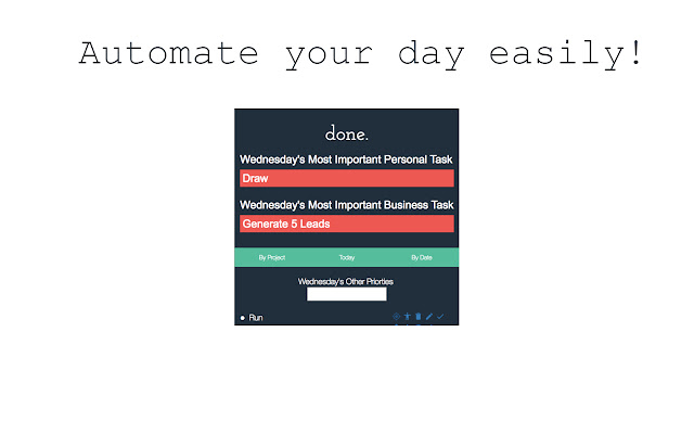Done Productivity App chrome谷歌浏览器插件_扩展第2张截图