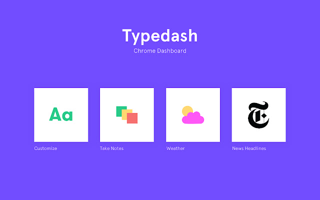 Typedash chrome谷歌浏览器插件_扩展第1张截图