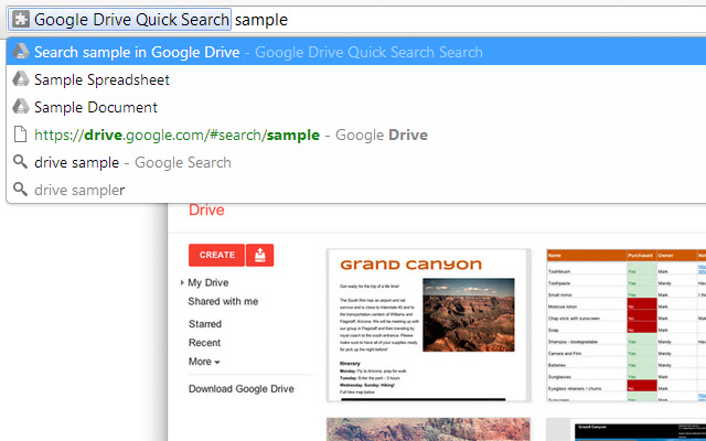 Quick Search for Google Drive™ chrome谷歌浏览器插件_扩展第1张截图