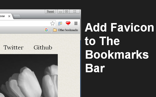 Add Favicon to the Bookmark Bar chrome谷歌浏览器插件_扩展第1张截图