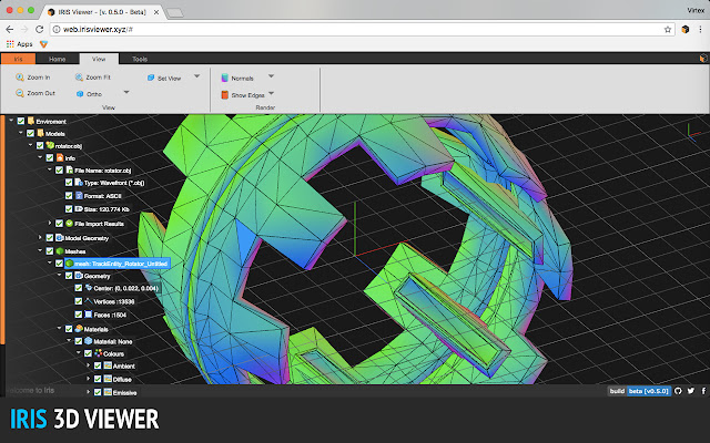 Iris 3D Viewer chrome谷歌浏览器插件_扩展第1张截图