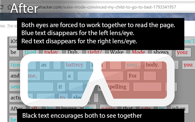 Lazy Eye Training: Web Reader chrome谷歌浏览器插件_扩展第2张截图