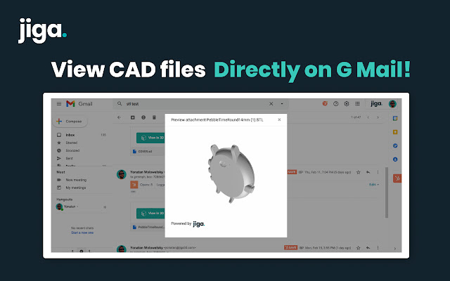 Jiga 3D CAD Viewer for Gmail chrome谷歌浏览器插件_扩展第1张截图