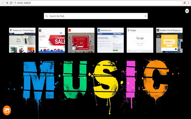 Music Search and HD Wallpapers - New Tab chrome谷歌浏览器插件_扩展第1张截图