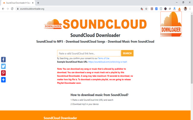 SoundCloud Downloader chrome谷歌浏览器插件_扩展第1张截图