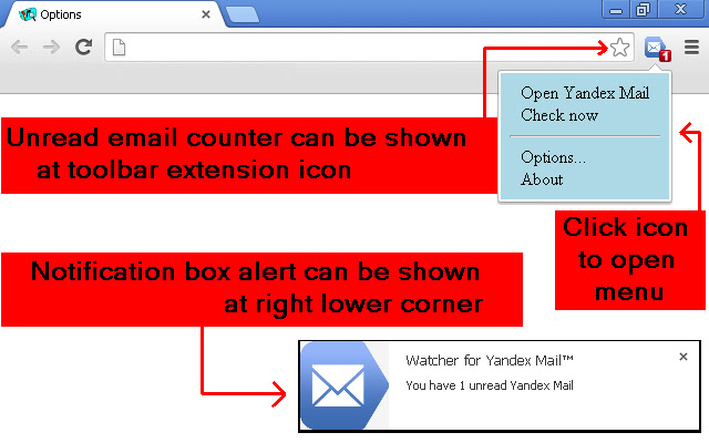 Watcher for Yandex Mail™ chrome谷歌浏览器插件_扩展第1张截图