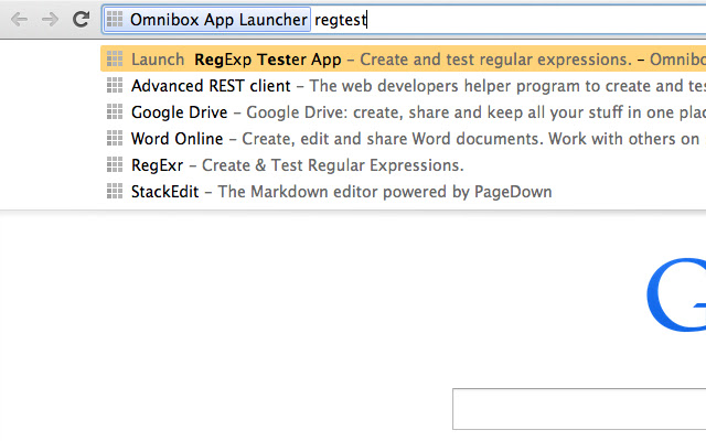 Omnibox App Launcher chrome谷歌浏览器插件_扩展第3张截图