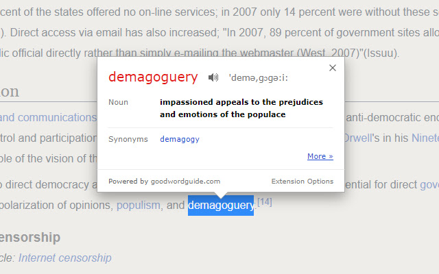 即时词典: GoodWordGuide.com chrome谷歌浏览器插件_扩展第2张截图