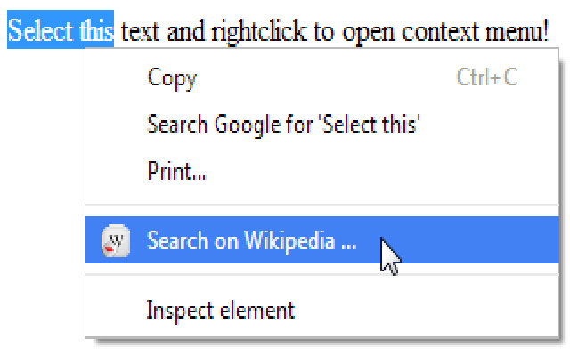 Search on Wikipedia button (by CE-SA.org) chrome谷歌浏览器插件_扩展第1张截图