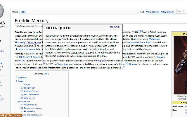 EasyWiki chrome谷歌浏览器插件_扩展第1张截图