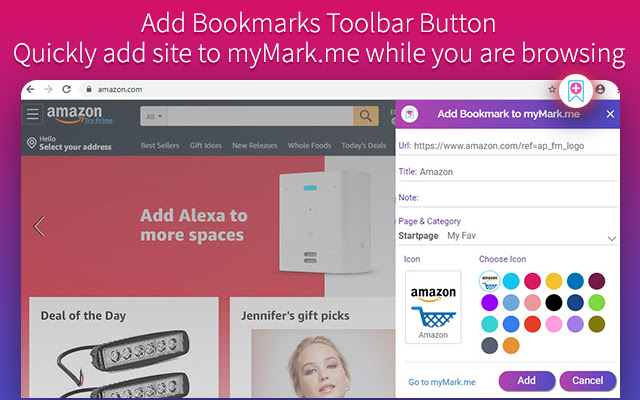 Bookmark Manager and Start Page – myMark.me chrome谷歌浏览器插件_扩展第3张截图