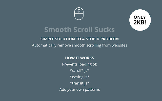 Smooth Scroll Sucks chrome谷歌浏览器插件_扩展第1张截图