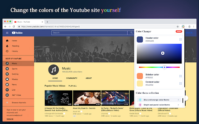 Theme & Color Changer for Youtube™ chrome谷歌浏览器插件_扩展第2张截图