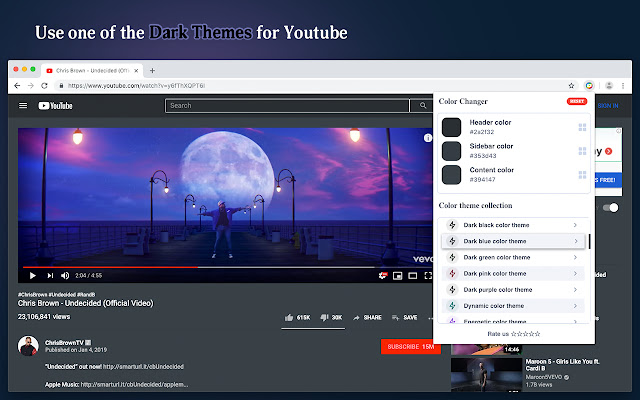 Theme & Color Changer for Youtube™ chrome谷歌浏览器插件_扩展第3张截图