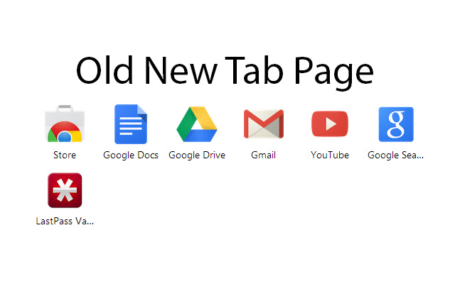 Old New Tab Page chrome谷歌浏览器插件_扩展第1张截图