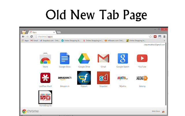 Old New Tab Page chrome谷歌浏览器插件_扩展第2张截图