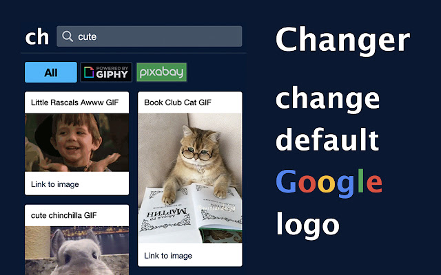 Changer - change google logo chrome谷歌浏览器插件_扩展第4张截图