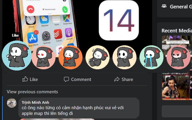 Custom Reactions for Facebook chrome谷歌浏览器插件_扩展第1张截图