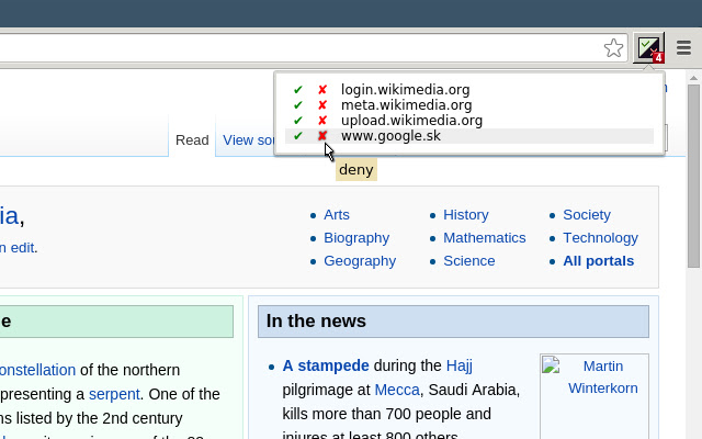 Domain whitelist chrome谷歌浏览器插件_扩展第2张截图