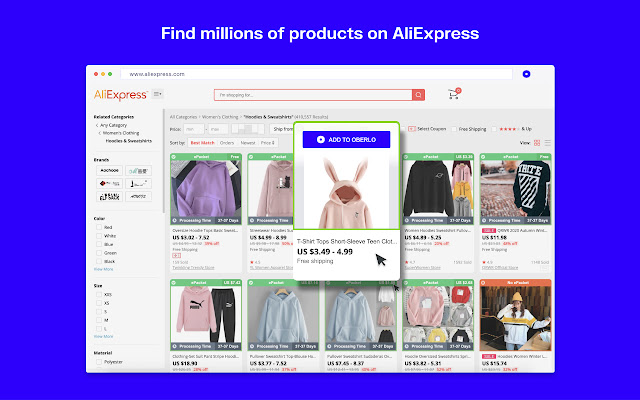 Oberlo - Aliexpress.com Product Importer chrome谷歌浏览器插件_扩展第1张截图