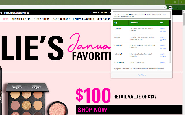 ShopifyNerds app and theme detector chrome谷歌浏览器插件_扩展第1张截图