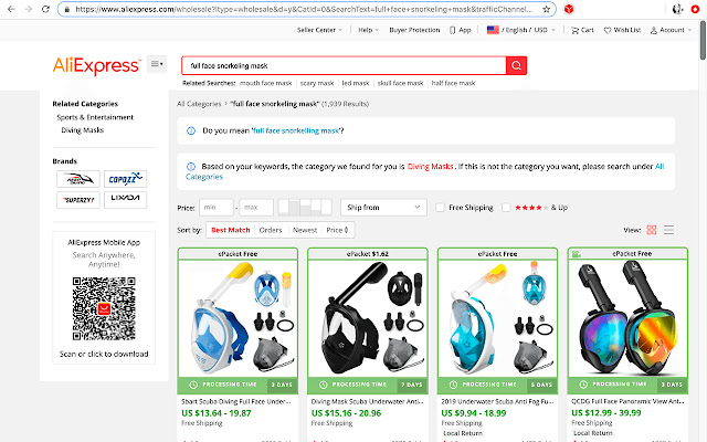 Easy AliExpress ePacket Finder chrome谷歌浏览器插件_扩展第2张截图