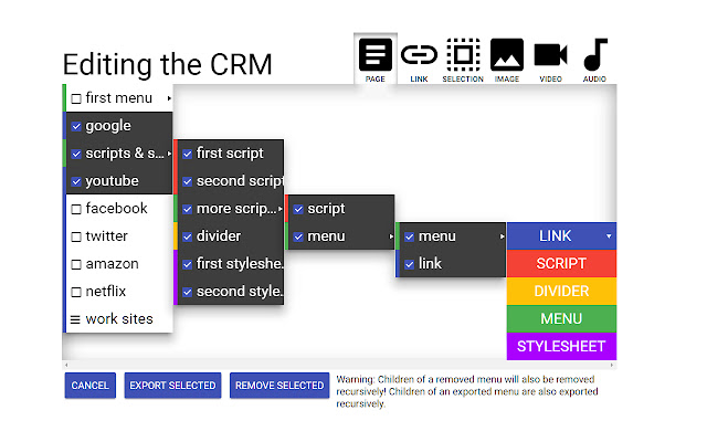 Custom Right-Click Menu chrome谷歌浏览器插件_扩展第2张截图