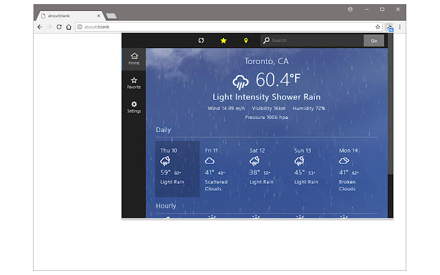 Weather chrome谷歌浏览器插件_扩展第1张截图