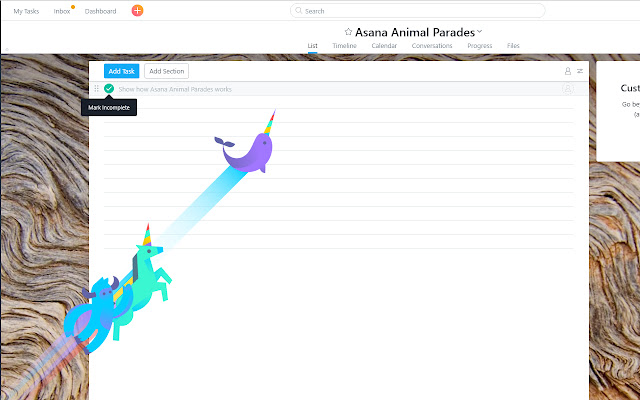 Asana Animal Parade chrome谷歌浏览器插件_扩展第1张截图