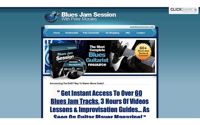 Learn Blues Guitar with Backing Tracks chrome谷歌浏览器插件_扩展第1张截图