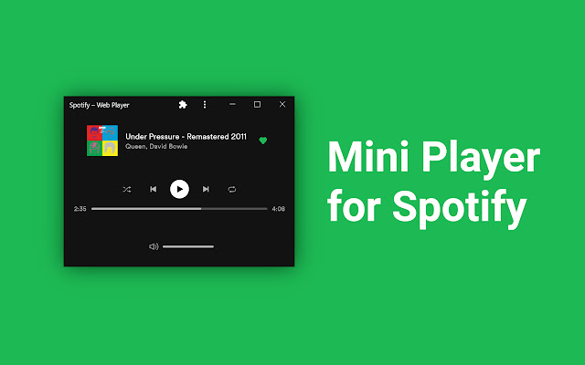 Mini Player for Spotify chrome谷歌浏览器插件_扩展第1张截图