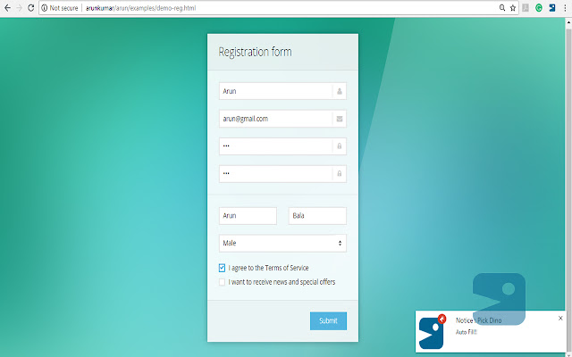Pick Dino Auto Filler chrome谷歌浏览器插件_扩展第5张截图