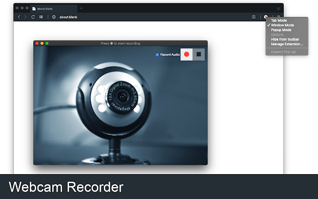 Webcam Recorder chrome谷歌浏览器插件_扩展第1张截图