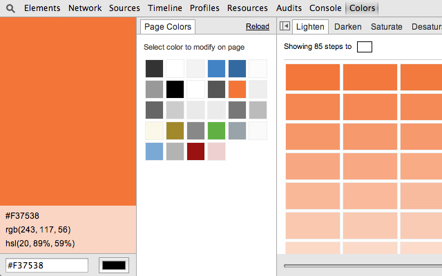 Colors Dev Panel chrome谷歌浏览器插件_扩展第2张截图